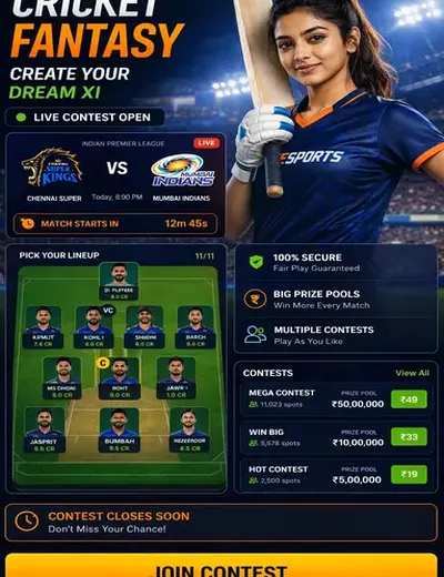 99come (come com) fantasy cricket & matchday visual 3